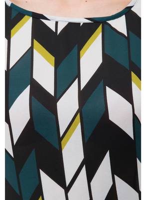Women's Crepe Off White Printed Maxi Dress 4