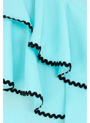 Women's Crepe Sky Blue Casual Jumpsuit 4