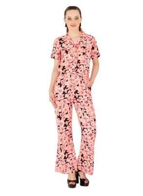 Women's Crepe Multi-Coloured Casual Jumpsuit 1