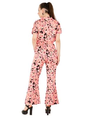Women's Crepe Multi-Coloured Casual Jumpsuit 3