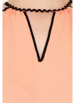 Women's Crepe Orange Casual Jumpsuit 4