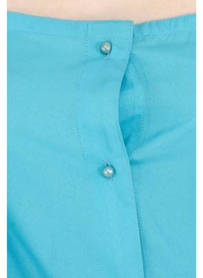Women's Crepe Blue Casual Jumpsuit 4