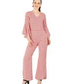 Women's Crepe Multi-Coloured Casual Jumpsuit