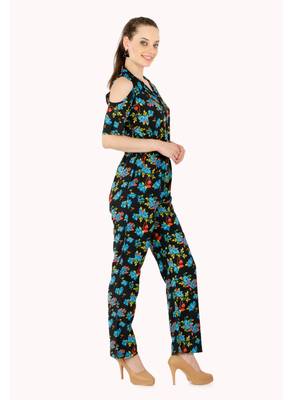Women's Crepe Multi-Coloured Casual Jumpsuit 2