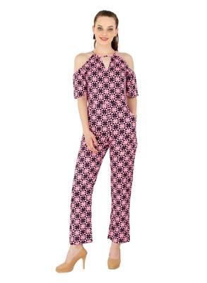 Women's Crepe Multi-Coloured Casual Jumpsuit 1
