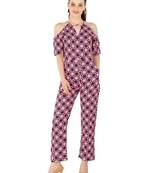 Women's Crepe Multi-Coloured Casual Jumpsuit