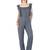 Women's Rayon Grey Casual Jumpsuit