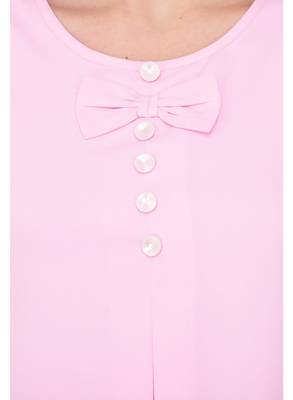 Pink plain crepe tops 4