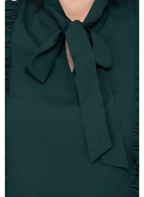 Green plain crepe tops 4