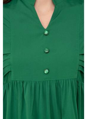 Green plain crepe tops 4