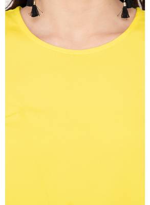 Yellow plain crepe tops 4