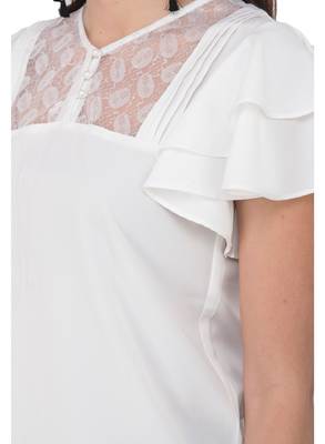 White plain crepe tops 4