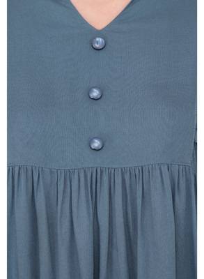 Grey plain polyester tops 4