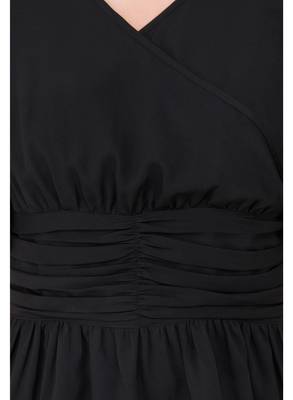 Black plain crepe tops 4