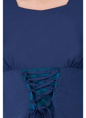 Blue plain crepe tops 4
