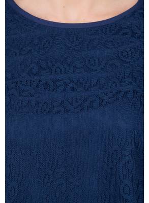 Blue plain crepe tops 4