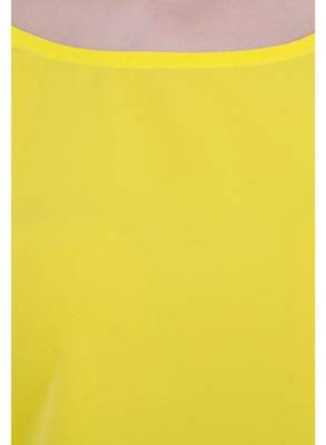 Yellow plain Crepe tops 4