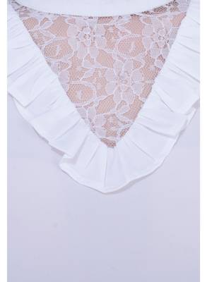 White plain Crepe tops 4