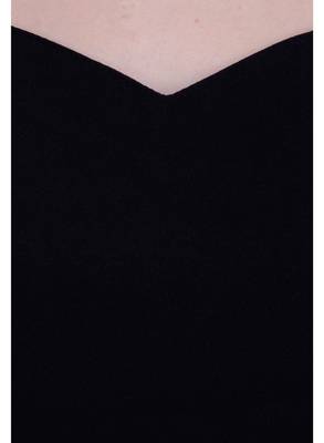 Black plain Crepe tops 4