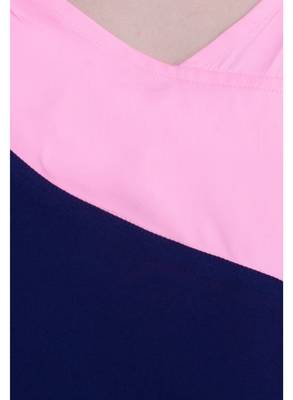 Blue plain Crepe tops 4