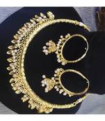 Hasli Style Pearl Chokar Necklace Set
