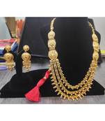TRADITIONAL LONG GOLDPLATED NECKLACE SET