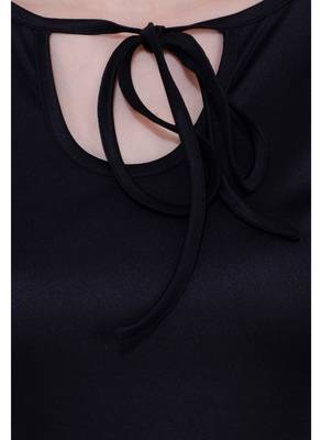 Black plain Crepe tops 4