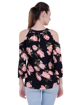 Black plain Crepe tops 3
