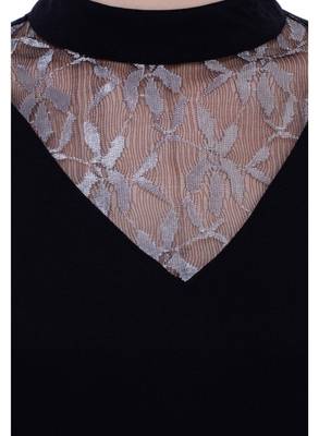 Black plain Crepe tops 4