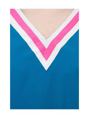 Women's Crepe Blue Casual Top 4