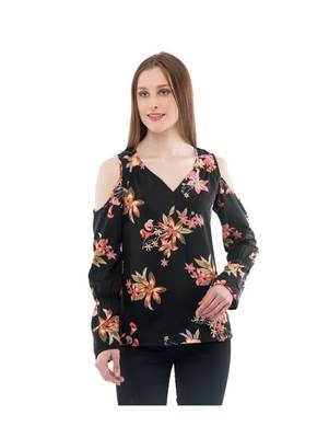 Women's Crepe Multi-Coloured Casual Top 1