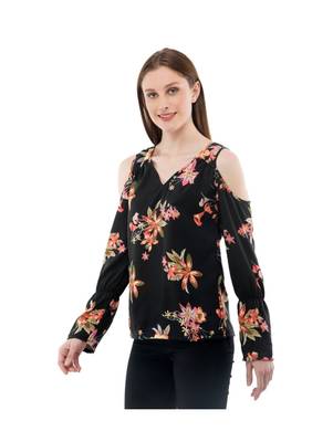 Women's Crepe Multi-Coloured Casual Top 2