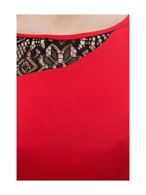 Women's Viscose Red Casual Top 4