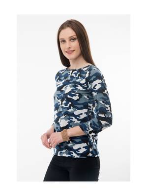 Women's Crepe Multi-Coloured Casual Top 2