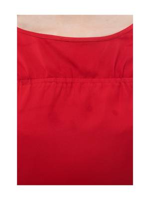 Women's Crepe Red Casual Top 4
