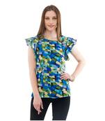 Women's Crepe Multi-Coloured Casual Top