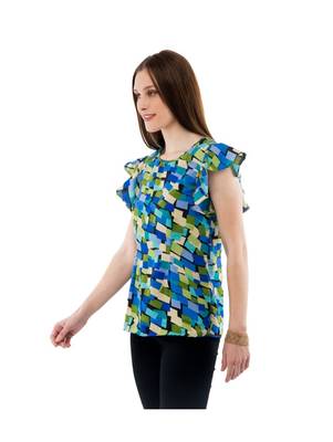 Women's Crepe Multi-Coloured Casual Top 2