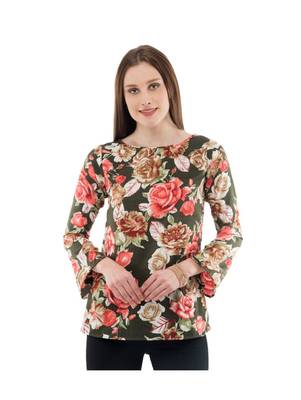 Women's Crepe Multi-Coloured Casual Top 1