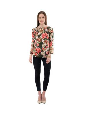Women's Crepe Multi-Coloured Casual Top 5