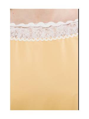 Women's Crepe Net Yellow Casual Top 4