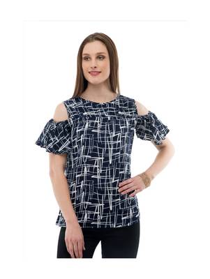 Women's Crepe Multi-Coloured Casual Top 1