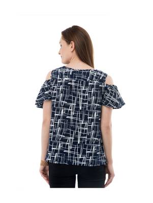 Women's Crepe Multi-Coloured Casual Top 3