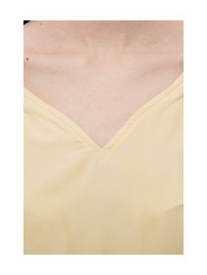 Women's Crepe Yellow Casual Top 4