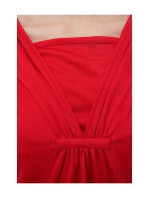 Women's Viscose Red Casual Top 4