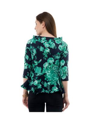 Women's Crepe Multi-Coloured Casual Top 3
