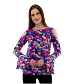 Women's Crepe Multi-Coloured Casual Top