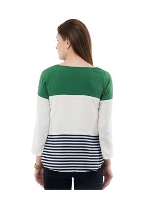 Women's Crepe Multi-Coloured Casual Top 3
