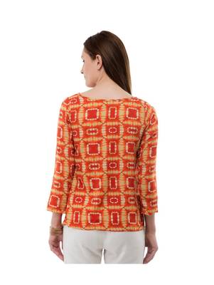 Women's Crepe Multi-Coloured Casual Top 3