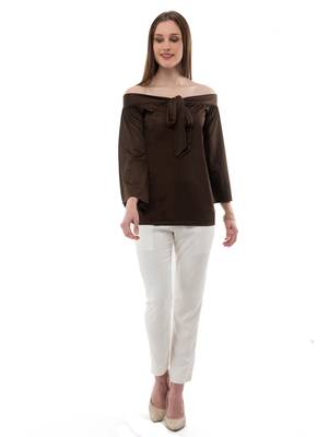 Women's Viscose Brown Casual Top 5