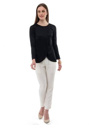Women's Viscose Black Casual Top 5